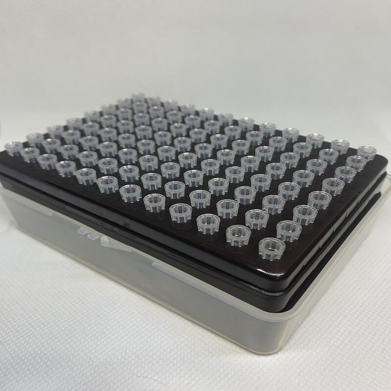 Наконечники 20 мкл "Альбамед", натуральні, з фільтром, градуй., без ДНКази / РНКази, апір., 96шт/кор